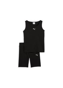 Puma, Unisex, Trainingsanzug &raquo;ESS ELEVATED RIB TANK AND SHORT LEGGINGS SET G&laquo; 2 tlg. ohne Kapuze, sportlicher Stil, Slim Fit Passform, f&uuml;r Teens, Puma