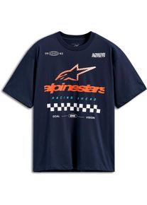 Alpinestars Aplomb Oversized CSF, t-shirt , color: Dark Blue/Orange , size: M