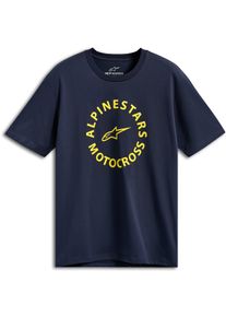 Alpinestars MX CSF, t-shirt , color: Dark Blue/Yellow , size: L