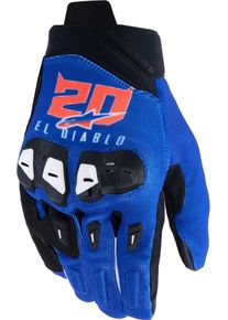 Alpinestars FQ20 SP X 1, rękawice , kolor: Niebieski/Czarny/Neonowyowy-Czerwony , rozmiar: L