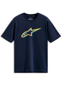 Alpinestars Ageless Shadow CSF, t-shirt , color: Dark Blue/Orange/Light Blue , size: L