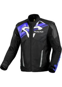 Macna Sevent, veste textile imperm&eacute;able , couleur: Noir/Bleu/Blanc , taille: XL