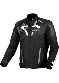 Macna Sevent, textile jacket waterproof , color: Black/White , size: 3XL