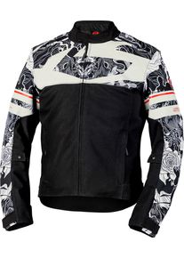 iXS Rapid-STX 2.1 Graphic, kurtka tekstylna wodoodporna , kolor: czarny/szary/jasnoszary , rozmiar: M