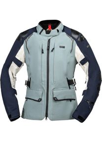 iXS Tourster-STX 2.0, textile jacket waterproof women , color: Dark Blue/Light Blue/Light Grey , size: Short XL