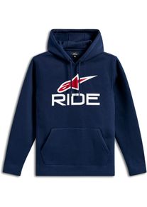 Alpinestars Ride V3, hoodie , color: Dark Blue/White/Red , size: XXL
