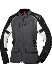 iXS Tourster-STX 2.0, veste textile imperm&eacute;able pour femmes , couleur: Gris Fonc&eacute;/Noir/Gris Clair , taille: XXL