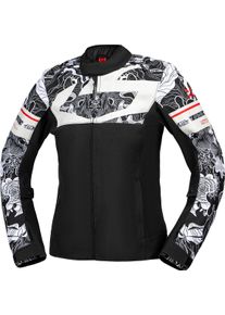 iXS Rapid-STX 2.1 Graphic, veste textile imperm&eacute;able pour femmes , couleur: Noir/Gris/Gris Clair , taille: S