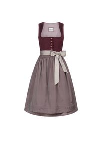 N&uuml;bler N&uuml;bler, Damen, Dirndl &raquo;Dirndl midi Gitte&laquo;, Lila, 38 - EURO, FESTLICHES DAMEN DIRNDL - Hochwertige Frauen Trachten Bekleidung mit eckigen Ausschnitt 