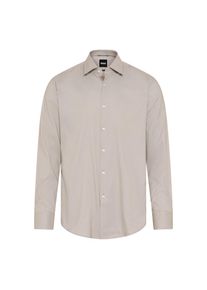 BOSS, Herren, Businesshemd Slim-Fit, aus funktionalem Stretch-Twill, Kentkragen, Dark Beige252, 45 - N-Gr, Bussiness Hemd von BOSS BLACK