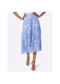 CR&Eacute;ATION L creation L, Damen, Jerseyrock, eisblau, 48, hochwertiges Viskose-Futter