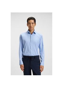 BOSS, Herren, Businesshemd Slim-Fit, aus funktionalem Stretch-Twill, Kentkragen, Light/Pastel Blue451, 41 - N-Gr, Bussiness Hemd von BOSS BLACK