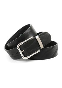 Anthoni Crown, Damen, Lederg&uuml;rtel Volllederg&uuml;rtel in schwarz, schwarz, 80, Aus einem echten pflanzlich gegerbten Vollleder gefertigt