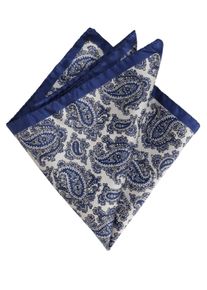 Big & Tall Sizes - Altea - Silk pocket square with paisley pattern - 0