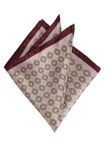 Big & Tall Sizes - Altea - Patterned silk pocket square - 0