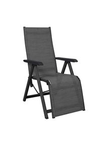 Kettler Garten-Relaxsessel, Anthrazit, Grau, Metall, Textil, 61x111x90 cm, klappbar, Gartenm&ouml;bel, Gartenliegen, Liegest&uuml;hle