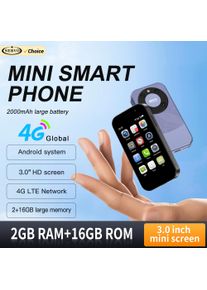 SERVO KING9000 4G LTE Mini Smartphone Android System RAM 2GB ROM 16GB Google Play WhatsAPP Hotspot 2 SIM Pocket Small Cellphones