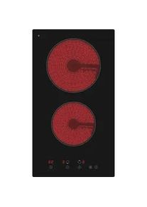 PKM Glaskeramikkochfeld EB-GK-2TCG Schwarz