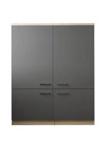 respekta Mehrzweckschrank Merle Grau/Eichefarben