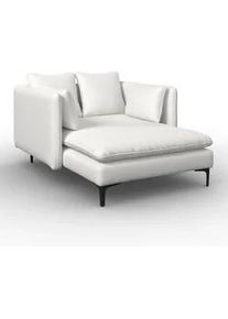 Chaiselongue Sandy Cremewei&szlig; Chenille