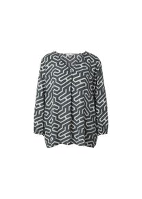 Tchibo - Bluzka - dla pań - rozmiar 42 - kolor: biały/zielony/z nadrukiem