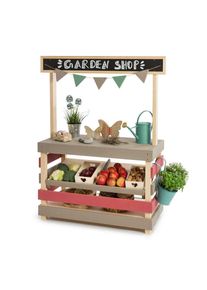 Muddy Buddy , Grau, Naturfarben, Altrosa , Holz , Zypresse , massiv , 40x115x90 cm , EN 71 , Spielwaren, Spielzeug, Kinderk&uuml;chen & Werkb&auml;nke