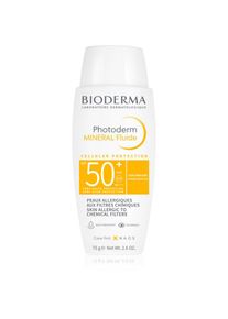Bioderma Photoderm Mineral Fluid v&eacute;dő folyad&eacute;k k&eacute;miai szűrőktől mentes SPF 50+ 75 g