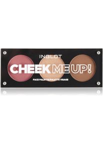 Inglot Face Palette feh&eacute;r&iacute;tő, bronzos&iacute;t&oacute; &eacute;s arcpiros&iacute;t&oacute; &aacute;rnyalat Cheek Me Up! 7 g