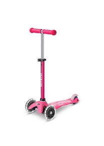 Micro Mobility , Pink , Kunststoff , 26.5x49-67x55 cm , h&ouml;henverstellbarer Lenker mit Schnellspanner, Lenkstange abnehmbar, weiche Griffe, Antirutsch-Trittbrett mit Bremse, R&auml;der mit LED-Licht ,