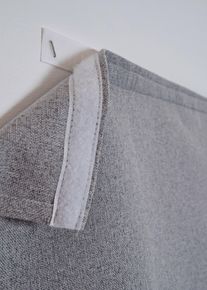 bonprix Rulou de &icirc;ntunecare, drapat cu bandă cu scai, gri, &Icirc;/Lă: 140/60 cm