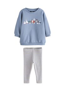 next Drenge S&aelig;t lysebl&aring; / lysegr&aring; / sort / hvid St&oslash;rrelse 74