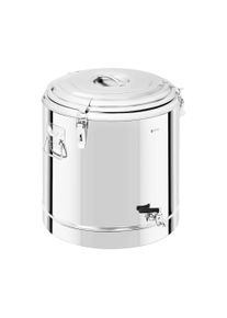 ROYAL CATERING Hőtart&oacute; ed&eacute;ny - rozsdamentes ac&eacute;l - 50 L - leeresztő szeleppel RCTP-50ET