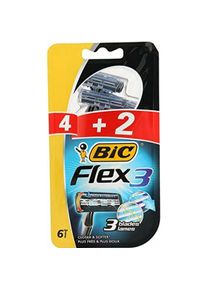 BIC, Nassrasierer, Flex 3 Classic Disposable Razor With Aloe Vitamin E blister 4 2 Units