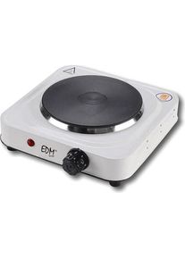 Edm Herdplatte 07662 1500 W, Kochplatte, Weiss, Grau