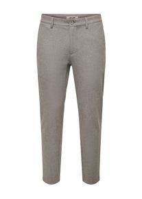 Only & Sons Chinohose ONLY & SONS "ONSMARK SLIM BRUSHED PIQUE 0353 PANTS", Herren, Gr. 28, L&auml;nge 32, gr&uuml;n (falcon), Web, Obermaterial: 64% Polyester, 33% Viskose, 3% Elasthan, unifarben, slim fit lang, Hosen Chinohose