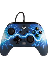 PowerA Enhanced Wired (Xbox One S, Xbox Series S, Xbox Series X), Gaming Controller, Blau, Schwarz