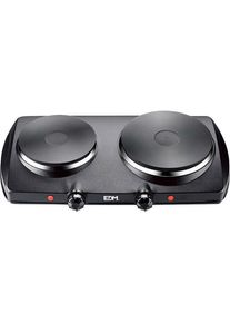 Edm Herdplatte 07659 1400 W, Kochplatte, Schwarz