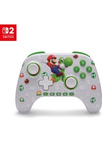 PowerA Advantage Wirel. Controller NSGP0569 NSW2, Super Mario + Yoshi (Switch, Switch 2, Switch Lite), Gaming Controller, Weiss