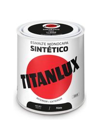 Titanlux, Nagellack, Synthetischer Nagellack Matte Black 250ml (mattschwarz)