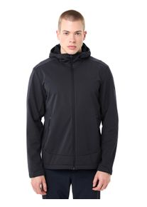 Softshelljacke Vaude "MEN'S EVERHIKE SOFTSHELL HOODY", Herren, Gr. L, schwarz, Softshell, Obermaterial: 100% Polyester. Futter: 100% Polyester, unifarben, regular fit taillenbedeckt, Rundhals, eingesetzt gerader Abschluss, Jacken Softshelljacke, sportlicher Stil, winddicht, wasserabweisend, atmungsaktiv