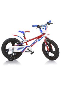 Kinderfahrrad DINO BIKES "16" Pro Cross Kinderfahrrad Jungen stabiler Stahl-Rahmen St&uuml;tzr&auml;der" Gr. 30, rot, Fahrr&auml;der, Kinder, 30cm, 16 Zoll (40,64cm), Kinderfahrrad, mit St&uuml;tzr&auml;dern, Frontschild und coolen Schutzblechen