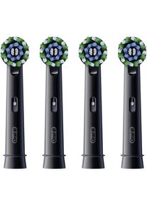 Oral-B, Zahnb&uuml;rstenkopf, Pro CrossAction Schwarz 4er Aufsteckb&uuml;rsten (4x)