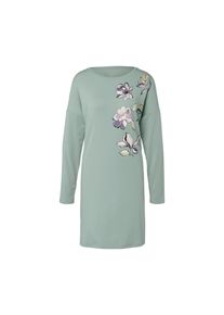 Tchibo - Nachthemd - Damen - Gr. L - gr&uuml;n/gebl&uuml;mt