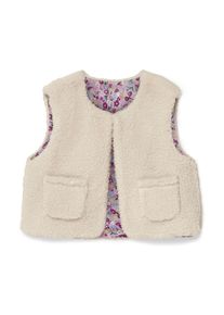 Tchibo - Kinder-Teddyweste - M&auml;dchen - Gr. 98/104 - creme