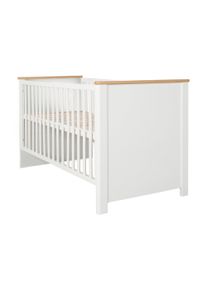 Roba Kinderzimmer-Set &raquo;Ava&laquo; mit Bett - 78x143x83,5cm - wei&szlig; - Holz / Holz / Metall