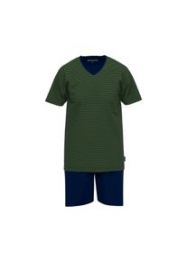 Tom Tailor Shorty-Pyjama-Set &raquo;Nevada&laquo; - Herren - Gr. XXL - dunkelblau/gestreift