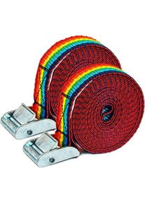 Ponsa, Spanngurt + Ladungssicherung, Ratsche 027,048,025,920 Bunt 25 mm x 3 m 2 St&uuml;ck