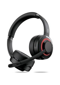 Mixx B20s Wireless Stereo Business Headset mit Dock (Docking, Kabellos, USB-A, Microsoft Teams), Office Headset, Schwarz