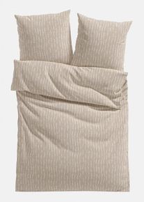 bonprix Lenjerie de pat din linou, bej, 1x 80/80 cm, 1x 135/200 cm