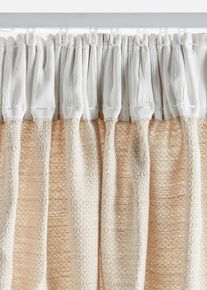 bonprix Draperie din bumbac organic, cu textură (1 buc.), bej, &Icirc;/Lă: 145/110 cm